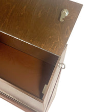 Load image into Gallery viewer, The BoxenBox® — a practical storage box for horse accessories, made of wood — dark brown