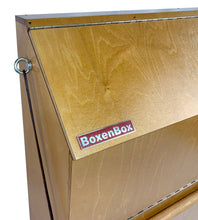 Load image into Gallery viewer, The BoxenBox® — a practical storage box for horse accessories, made of wood — dark brown