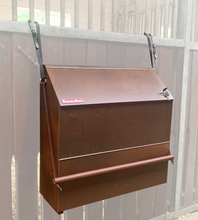 Load image into Gallery viewer, The BoxenBox® — a practical storage box for horse accessories, made of wood — dark brown
