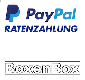Payment in installments for the BoxenBox® is now also possible with PayPal!