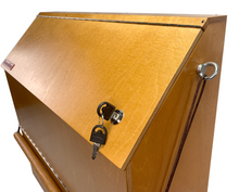 Load image into Gallery viewer, The BoxenBox® — a practical storage box for horse accessories, made of wood — dark brown
